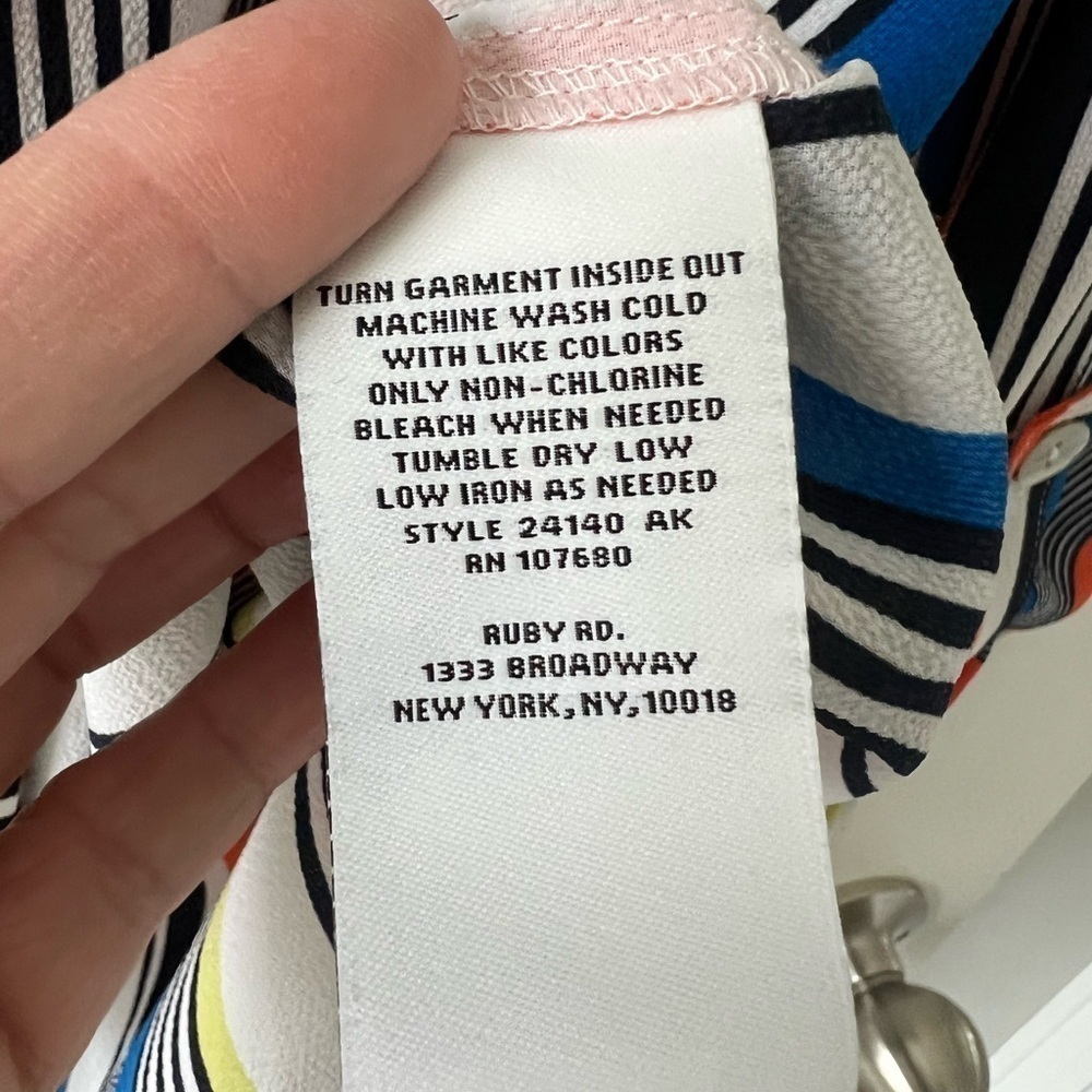 Nwot Ruby Rd Tie Front Button Down Top Size Xl - image 8